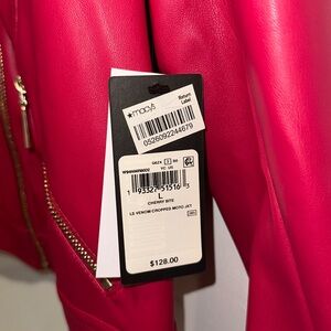 Cropped moto jacket - guess